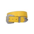 thumbnail image 1 of Western Rhinestone Buckle Plain Leather Belt, 1 of 1