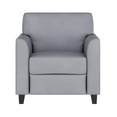 thumbnail image 3 of HERCULES Diplomat Series Gray Leather Chair, 3 of 9