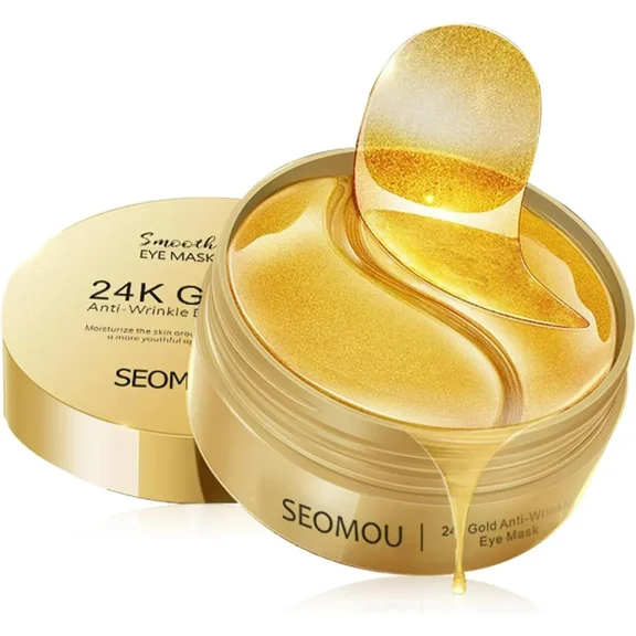24K Gold Eye Mask for Dark Circles, Puffiness and reduce the look of wrinkles