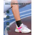 thumbnail image 5 of 2 Pairs Ankle Brace Compression Sleeves - 8-15 mmhg Open Toe Compression Socks with Arch Support for Women & Men , Relief for Swelling, Plantar Fasciitis, and Sprains – Step into Comfort and Stability, 5 of 6