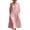Pink, variant on Bxsruta Womens Midi Dress Casual Button Down Shirt Dress 3/4 Sleeve Collared Flowy Dresses
