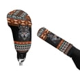 thumbnail image 4 of FORUDESIGNS Wolf Amercian Tribal Print Car Handbrake Cover Gear Shift Knob Cover Set, Non-Slip Auto Gear Shift Cover Set, Universal Car Accessories Set for Truck SUV, Set of 2, 4 of 5