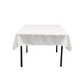 thumbnail image 2 of LA Linen TCpop58x58_WhiteP11 LA Linen Polyester Poplin Square Tablecloth, 58 by 58-Inch, White, 2 of 2