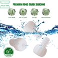 thumbnail image 3 of Sellador Universal para Tarros 2 Paquetes para Tarros de Boca Ancha y Regular,Hometimes Compatible con Todas las Marcas de Selladores al Vacío,Hecho de Silicona de Grado Alimenticio Premium, sin BPA Home Times HT22062805, 3 of 7