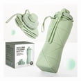 thumbnail image 4 of Botella de agua plegable portátil de silicona de 600 ml para té al aire libre, 4 of 8