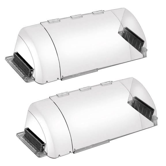 2 Pack Air & Heat Deflector for Vents, Sidewalls and Ceiling Registers, Adjustable from 8.5" to 15"