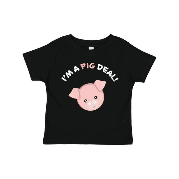 Inktastic I'm a Pig Deal Cute Pig Pun Boys or Girls Toddler T-Shirt