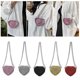 thumbnail image 2 of Glitters Heart Shape Purse Mini Crossbody Bag with Sequins Shoulder Bag Youthful Fashion Accessory for Women and Girls Silver, 2 of 4