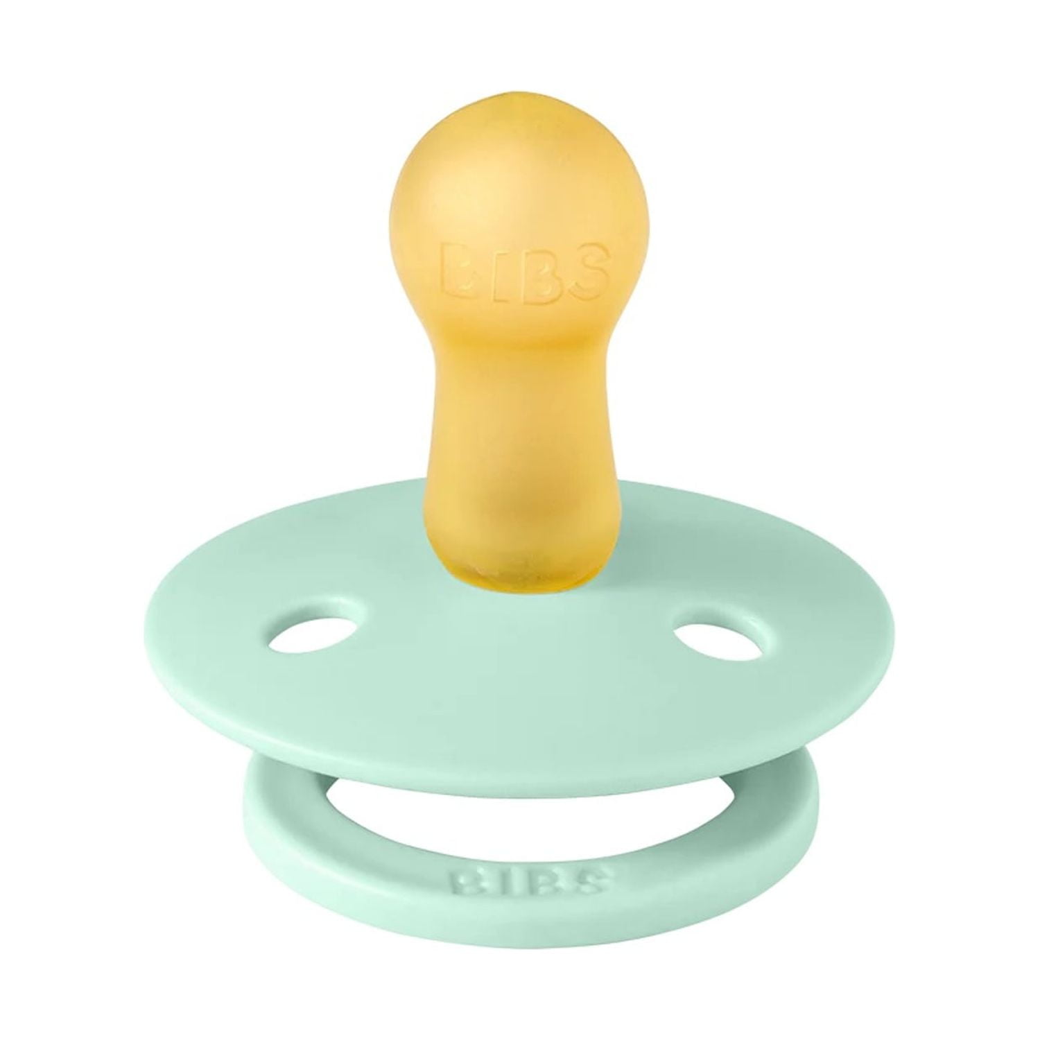 BIBS Colour Latex Pacifier Size 2, 6-18 Months, Nordic Mint/Forest Lake, 2 Count, Infant