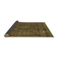 thumbnail image 2 of Ahgly Company Indoor Round Abstract Brown Modern Area Rugs, 3' Round, 2 of 4