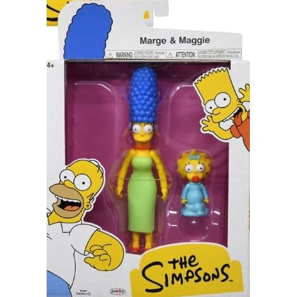 The Simpsons Figura de Acción de Marge Simpson de 5 Pulgadas con Maggie Simpson para Niños a Partir de 4 Años