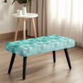 thumbnail image 2 of Jiueut Heart Pattern Dining Bench Cover, Stain Resistant Chair Seat Protector Cover Anti Dust Rectangle Bench Cushion Home Decor Accessorie for Dining Room Living Room Kitchen, 2 of 7