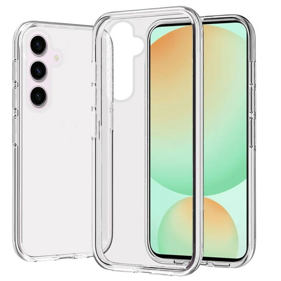 For Samsung Galaxy S24 FE /Fan Edition Transparent Shock Absorption PC   TPU Rubber Gel Thick 3mm Hybrid Silicone Slim Fit Back Cover ,Xpm Phone Case [ Clear ]