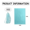 thumbnail image 2 of 10Bag Paper Tassels Garland Banner - Tissue Paper Tassels for Wedding, Birthday, Festival Party Wall DecorationLight blue, 2 of 5