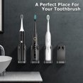 thumbnail image 2 of Electric Toothbrush Holder, Wall Mounted Toothbrush Organizer, Sonic Toothbrush Storage Clip With Adhesive, Sonic Toothbrush Holder, 2 Pieces, Space Saving, 2 of 5