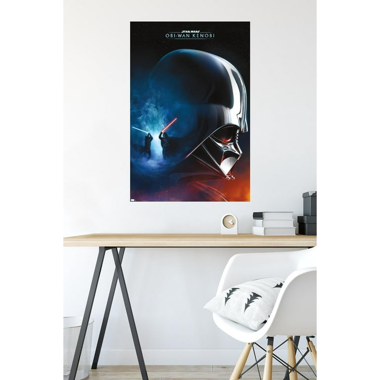 Cuadros - Poster Fotografico Star Wars Darth Vader - Quadro 4 Parti - Dimensioni Totali 131x62 Cm XXL - Stampa Digitale Di Alta Qualità - 2