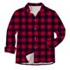 thumbnail image 1 of Camisas Hawaianas Para Hombre Moda para hombre Casual Impresión digital 3D Primavera y otoño Moda De Rong Solapa Camisa de manga larga Cárdigan (Wine, M), 1 of 4