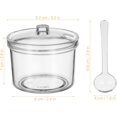 thumbnail image 2 of PACKOVE 2 Frascos de Acrílico con Tapas y Cucharas, Recipientes Transparentes, Frascos de Especias, Frascoss de Salsa, Frascosss de Cocina Herméticos, Recipientes Transparentes para Condimentos, Sal, 2 of 4