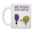 thumbnail image 2 of ThisWear Mom Thank You Gifts Thanks for Raisin Me You Did A Grape Job Funny Quote Mug Moms Mug Multi, 2 of 4