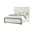 thumbnail image 2 of Fabio Modern Style LED Queen 4PC Bedroom Set Made With Wood in White, 2 of 18