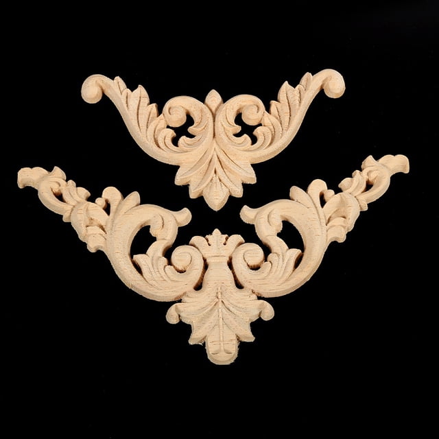 Calcomanía de madera de corte europea, venta única de embrión blanco (12*12CM)