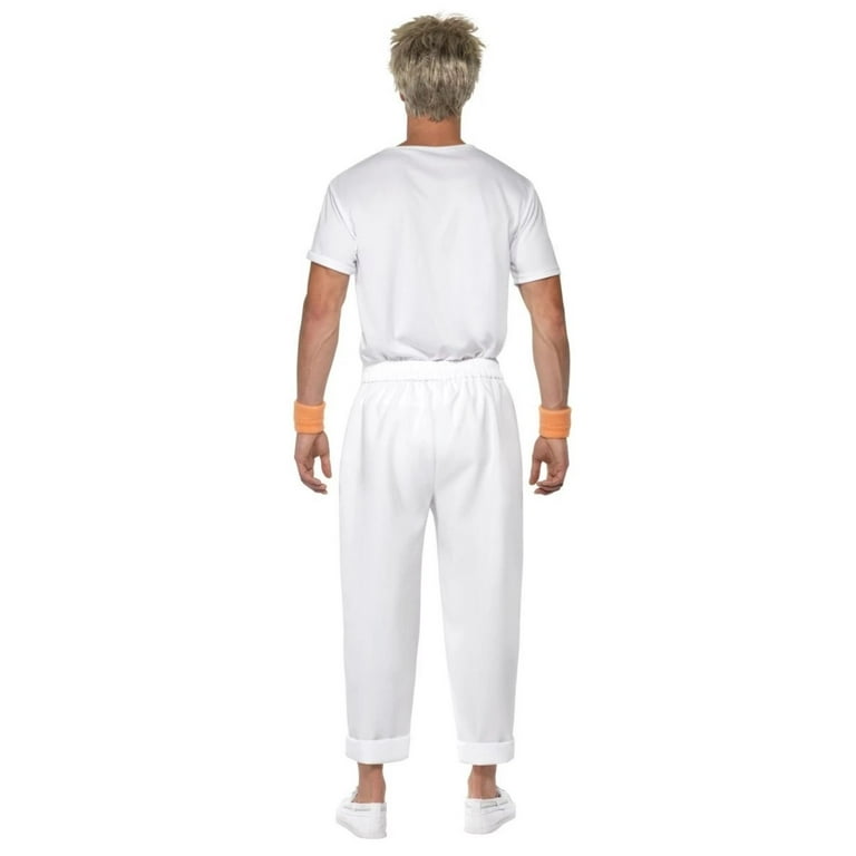 Made In 80s Costume Adult White Black Made In 80s Costume Adult White Black