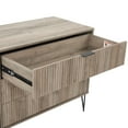 thumbnail image 5 of DUMBO 6-Drawer Double Low Dresser from Engineered Wood in Gray, 5 of 11