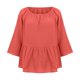 thumbnail image 2 of TaTaai Women's Casual Solid Color Cotton Linen Tops 2-in-1 Round Neck 3/4 Sleeve & Short Sleeve Lightweight Soft Comfortable Summer Shirts Gift, 2 of 9