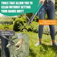 thumbnail image 3 of Stand Up Weed Puller Tool with Dual Eject Tech, 4 Claw Steel Head Garden Tools 57.1" Long Handle Weeder, Heavy Duty No Bend Remover for Dandelions, Thistles, Lawn and Yard, 3 of 4