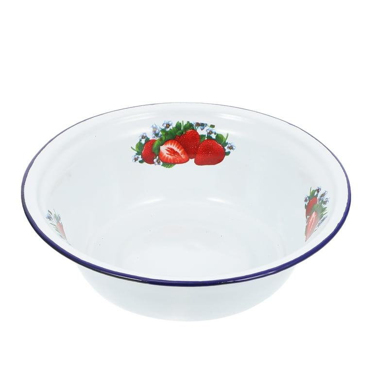 Enamel plate. Classic retro thickened enamel rice plate. Enamel dish. Enamel  fruit tray. 10 pieces / 1