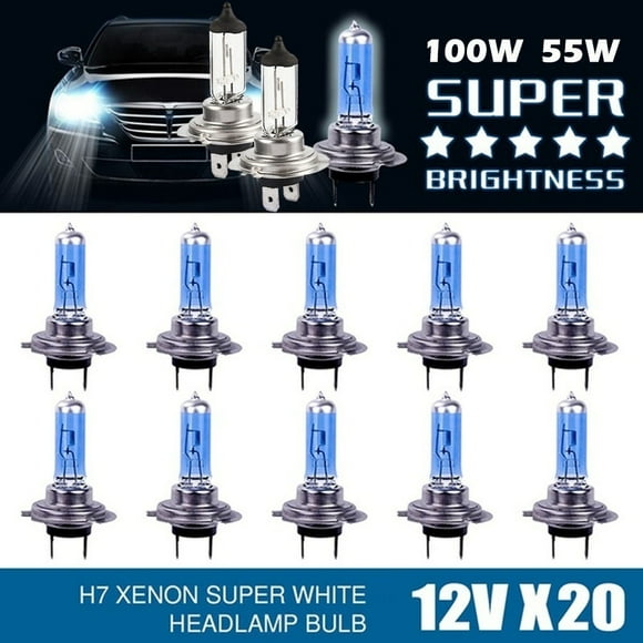 ODOMY 4/10/20pcs H7 12V Xenon Bright H7 55W 100W 6000K Gas Halogen Headlight The Car Light Lamp Bulbs