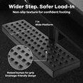 thumbnail image 4 of Trailer Hitch Step fit for 2 Inch Receiver, Steel Truck Hitch Step with 350 Lbs Load Capacity & 7-Inch Wide platform for trucks, pickups, SUVs, and Similar Models, 4 of 8