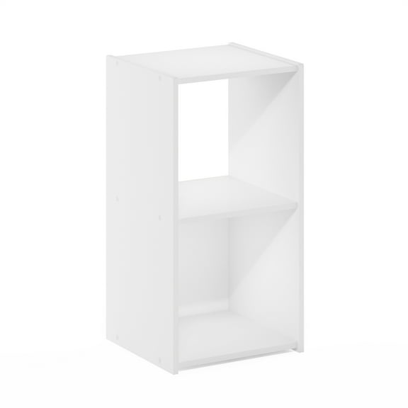 HomeStock Classic Comfort Cubic Storage Cabinet, 2x1, White