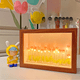 thumbnail image 1 of Marco de fotos de tulipán, luz de noche para el hogar, dormitorio, mesita de noche, decoración luminosa, regalo creativo del Festival Qixi, 1 of 5