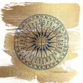 thumbnail image 2 of Bluebird Barn 20x20 Black Ornate Wood Framed with Double Matting Museum Art Print Titled - Brushed Gold Compass, 2 of 4