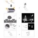 thumbnail image 4 of Luz de pared solar Cuerpo humano Lámpara de patio LED Impermeable Decoración de iluminación de valla de jardín al aire libre Yuarrent HA005892-00, 4 of 7