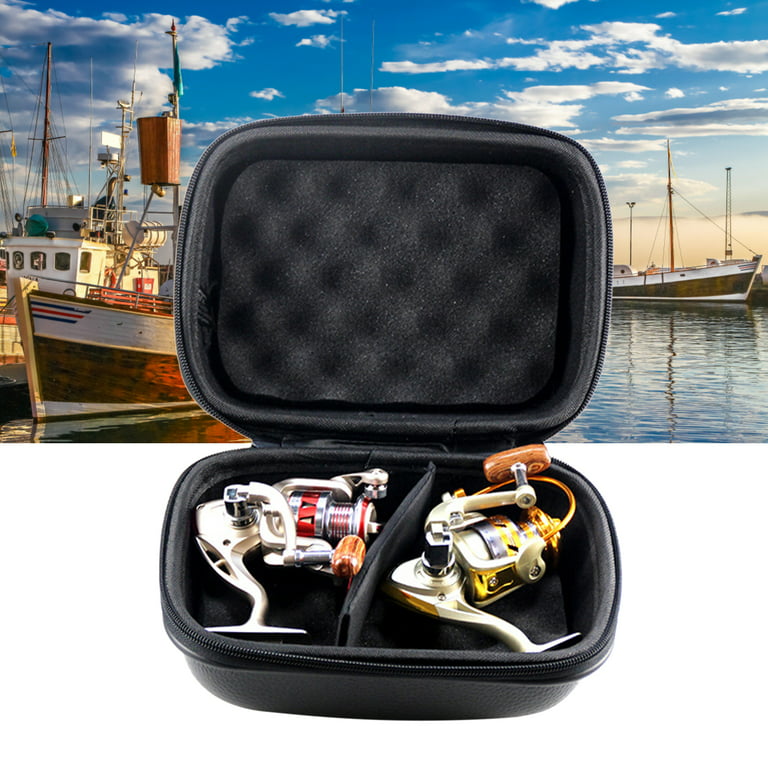 Visland EVA Shockproof Fishing Reel Case, Safe Storage for Spinning Reels,  Bait Casting Reels, Fly Reels, and More 