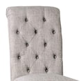 thumbnail image 2 of Side Chair with Button Tufted Backrest Set of 2 Gray - Saltoro Sherpi, 2 of 5