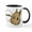 White/Black Inside, variant on CafePress - Rabbit Meh - 11 oz Ceramic Mug - Novelty Coffee Tea Cup