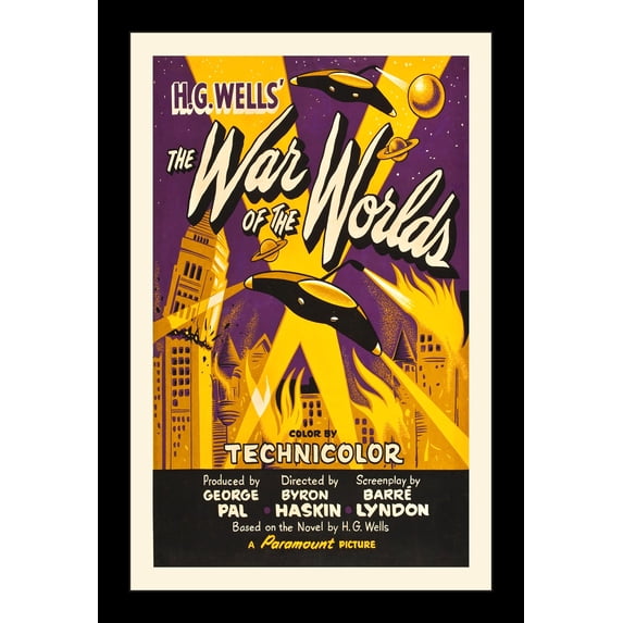 WAR OF THE WORLDS - 11x17 Framed Movie Poster