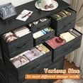 thumbnail image 5 of EnHomee Dressers for Bedroom with 14 Fabric Drawers Tall Dresser & Chests of Drawers Storage Tower for Living Room, Black, 5 of 11
