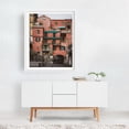 thumbnail image 2 of Red Building, Amalfi - Amalfi Campania Italy Photography Architecture Vintage Street Photography Travel Poster Rustic Cityscape Scenic White Framed Wall Art Print 18 x 24 inches, 2 of 3