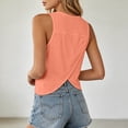 thumbnail image 4 of Summer Sleeveless Workout Tank Top Lightweight Breathable Yoga Running Vest Gym Fitness Activewear 1975 Crop Top Running T Shirt Women, 4 of 6