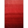 thumbnail image 1 of Bashian S176-RED-5X8-ALM198 Contempo Collection Solid Contemporary 100 Percent Wool Hand Loomed Area Rug, Red - 5 ft. x 7 ft. 6 in., 1 of 1