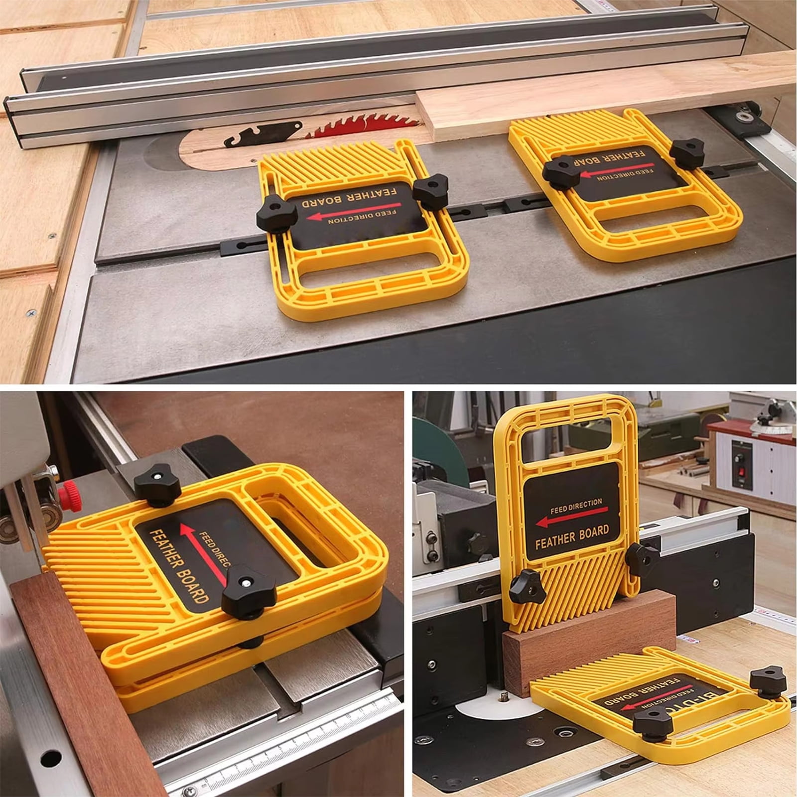 Adjustable Depth Electric Router Table Cutter Tool With Featherboard Stabilizers For Smooth Carpentry And Crafting Tasks