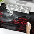 thumbnail image 3 of Black Red Japanese XXL Mouse Pad - 35.4x15.7 Inch Design Style, Extended Large Gaming Mousepad, Non-Slip Rubber Base, Stitched Edges, Perfect for Home Office, 3 of 6