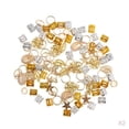 thumbnail image 1 of 2x 84pcs Hair Trenzas Anillos Hair Loops Clips 6Styles Accesorios - Aleación Shell Snowflake Loops, 1 of 9