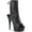 Black, variant on Women's Pleaser Delight 1018MMG Open-Toe Bootie