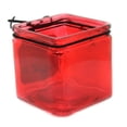 thumbnail image 2 of Burton & Burton Happy Valentines Day Cube Vase - 1 Decorative Glass Jar 3.75 Inch, Glass - Red Planter Candy Jar 189085, 2 of 3