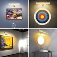 thumbnail image 4 of Mistaha Modern Magnetic Picture Wall Lamp with Touch and Remote Control - Adjustable 3 Color Temperatures, Dimmable, Timer Function, 4500mAh Battery - Gold, 4 of 6